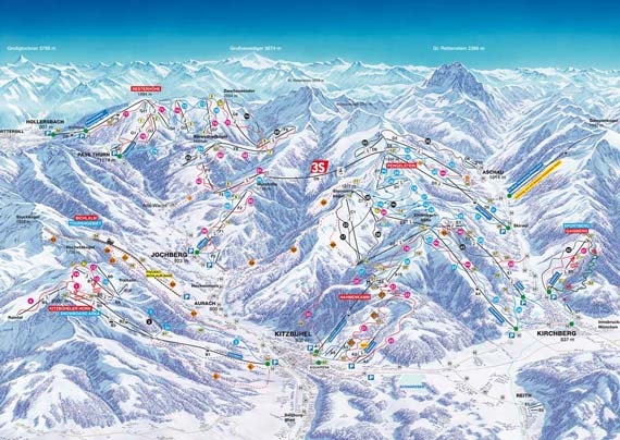 Skigebied Kitzbühel - Kirchberg