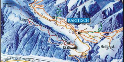 Skigebied Kartitsch Dorfberglift / Kanterlift