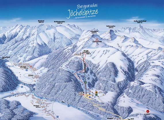 Skigebied Lechtaler Bergbahnen Jöchelspitze