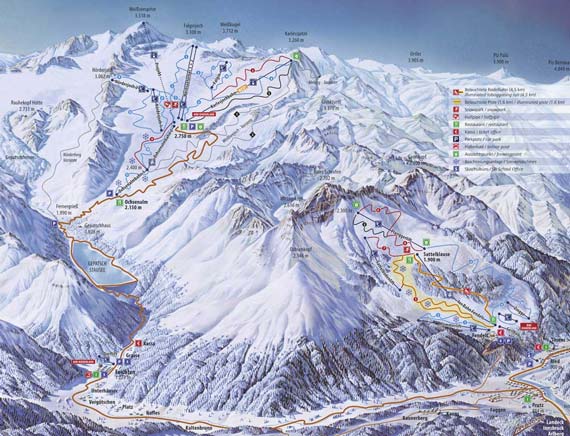 Skigebied Kaunertaler Gletscher