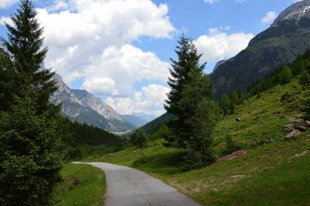 Wandelroute vanaf Laponesalm. Wandelroute vanaf Laponesalm.